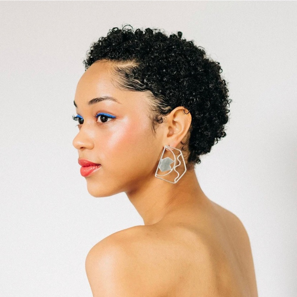 Fresh Shapes Sterling Silver Statement Earrings